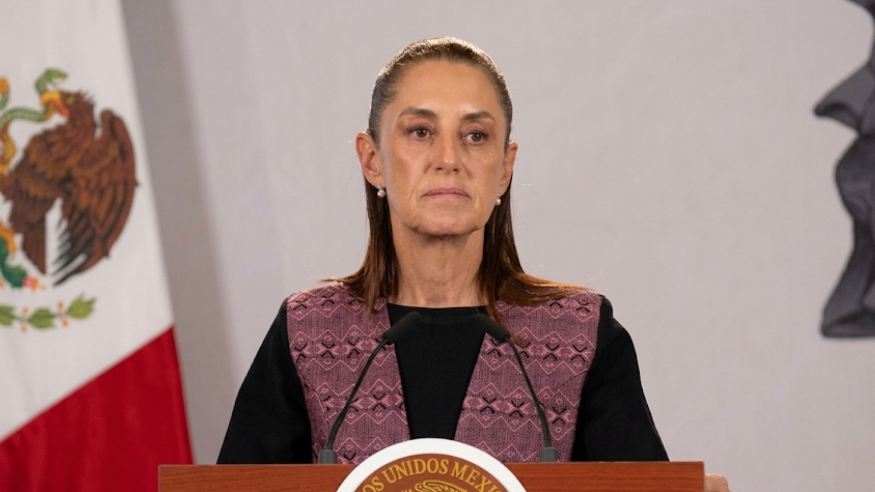 La mandataria sostiene que la consigna se enfocó en una mujer con megáfono que interrumpió su Segundo Informe de Gobierno, y que su decisión fue continuar el discurso para mantener el orden
