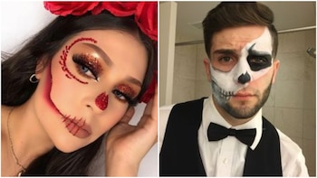 maquillaje halloween mexico (Pinterest)