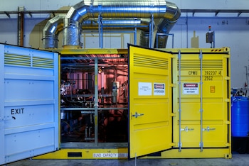 Un electrolizador Fortescue, utilizado para