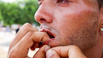 The INM asked migrants transiting