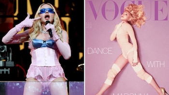 Madonna, a los 67 años, une pasado y presente en la portada de Vogue Italia