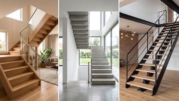 Concreto, madera o metal: qué material de escalera elegir según tu casa