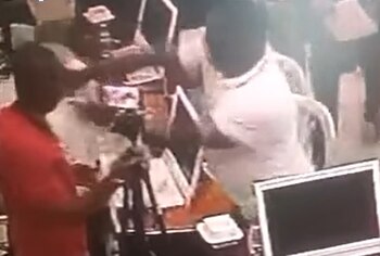 Momento de la agresión del