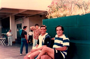 Polo Martínez y Luis Miguel en una foto de archivo
