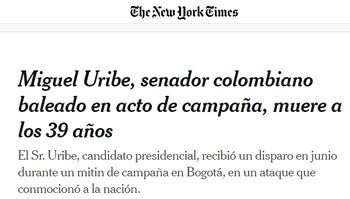 La noticia de la muerte