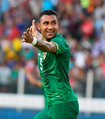 En la imagen, el futbolista boliviano Adrián Jusino. EFE/Jorge Abrego/Archivo