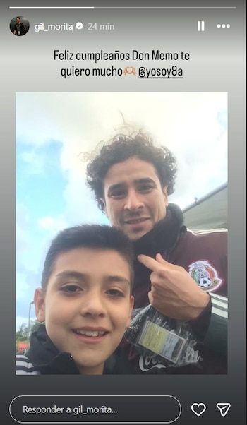 Así felicitó Gilberto Mora a Memo Ochoa por su cumpleaños 41 (IG/ @gil_morita)