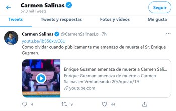 Carmen Salinas recuerda amenaza de