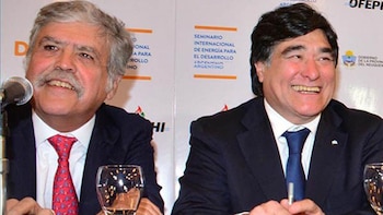 Julio De Vido, que como ministro autorizó los multimillonarios desembolsos para el proyecto de YCRT, junto a Carlos Zannini, a quien Alicia Kirchner quería al frente de la carbonífera