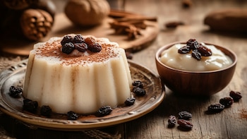 Gelatina de arroz con leche: