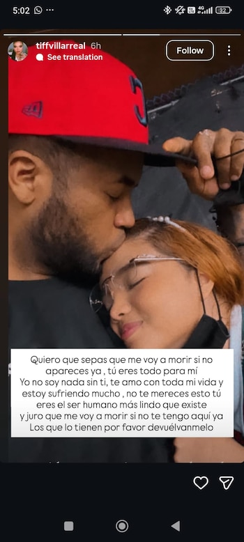 La publicación de la esposa