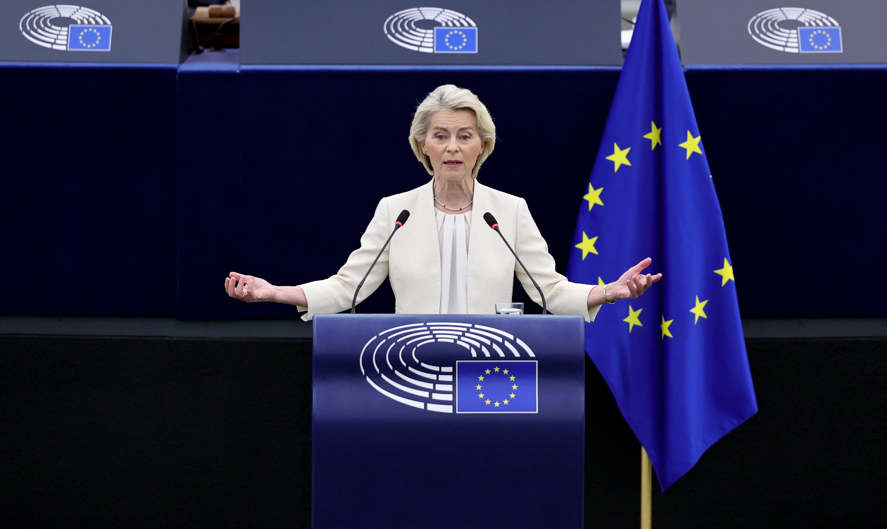 La presidenta de la Comisión Europea, Ursula von der Leyen (EFE/EPA/RONALD WITTEK/Archivo)