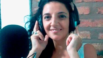 La locutora Claudia Vázquez