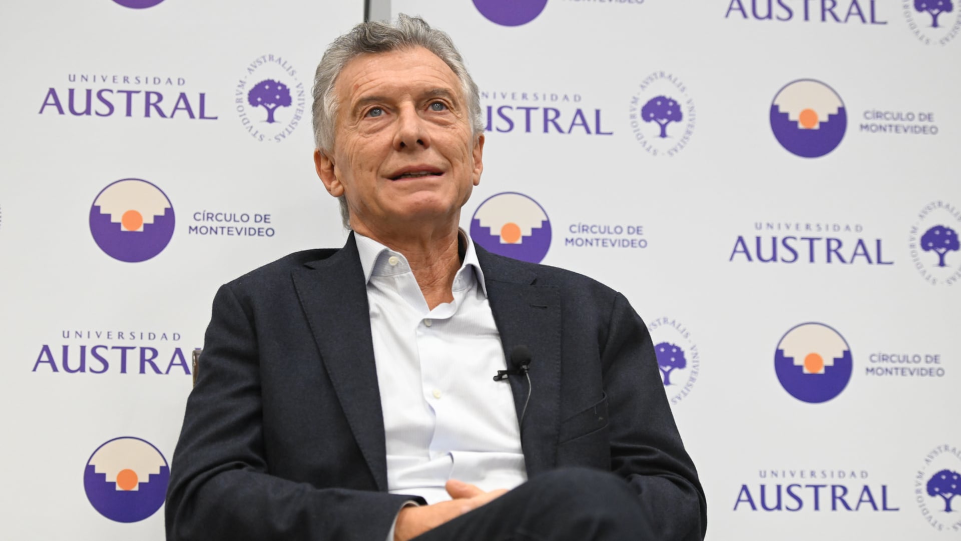 El expresidente Mauricio Macri en la sede de la Universidad Austral (Adrián Escandar)