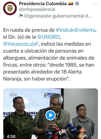 Tuit director de UNGRD