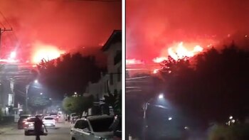 Video: Incendio forestal en Cali