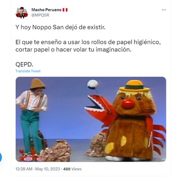 Usuarios despiden a Noppo Takami,