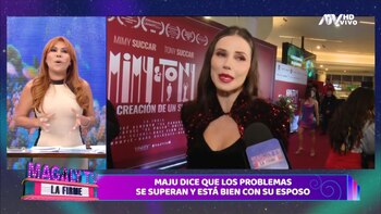 Maju Mantilla dice que superó crisis con su esposo.