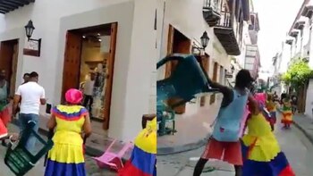 Tremenda pelea protagonizaron palenqueras y