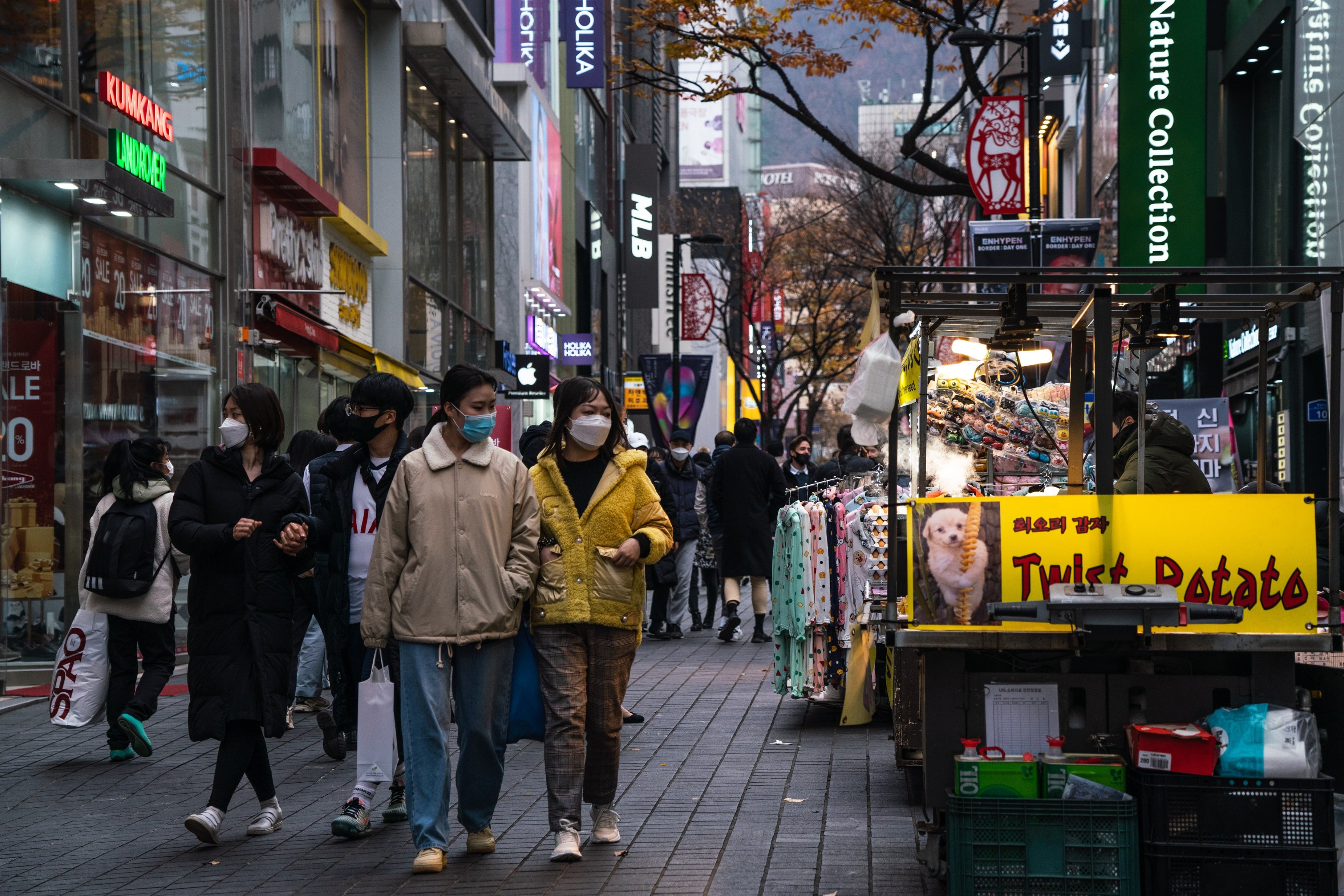 Kim se inspiró en Seúl durante la pandemia (Simon Shin/Zuma press/Contactphoto)