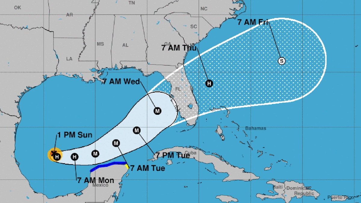 El huracán Milton se intensificó a categoría 1 y mantiene su avance hacia Florida