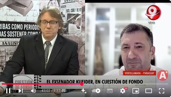 Edgardo Kueider entrevistado en el