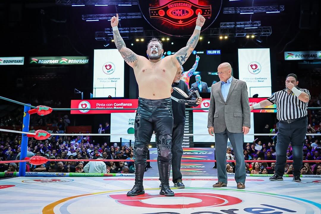 Volcano estuvo cerca de destronar a Akuma, pero una grave lesión lo dejó fuera de combate. (Instagram @CMLL_MX)