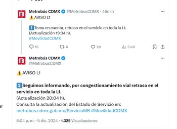 (X/ @MetrobusCDMX)