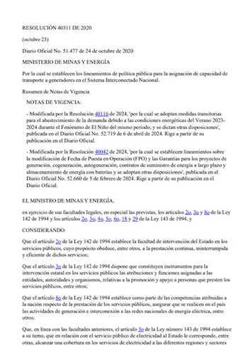 La existencia de “proyectos de papel” ocupó posiciones estratégicas en la infraestructura, lo que impidió el acceso de proyectos energéticos que presentaban un mayor nivel de desarrollo - crédito Ministerio de Minas