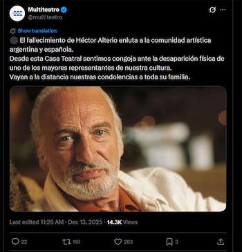 La despedida del Multiteatro