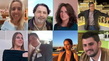 Rostros de algunos de los