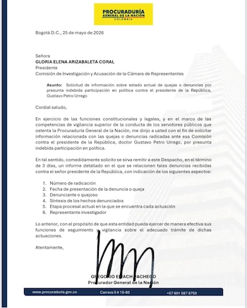 Procuraduría - crédito suministrada