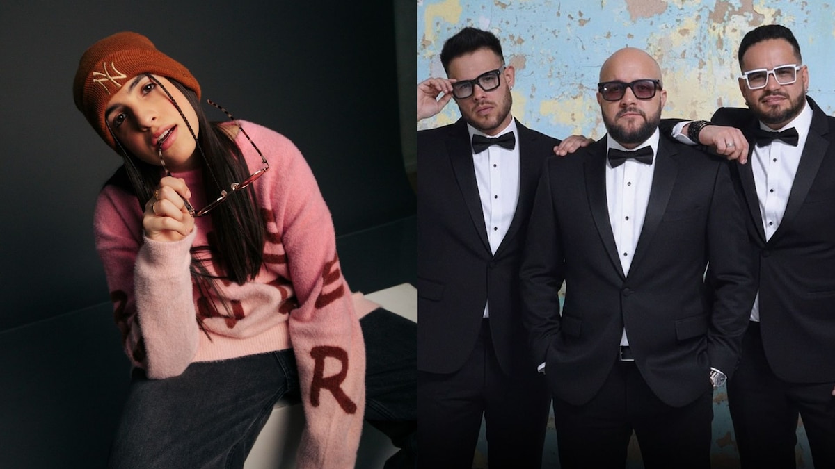 Atina y Bacanos durante una presentación en Púrpura Sessions