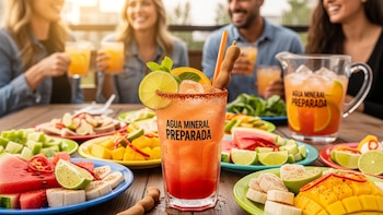 Agua mineral preparada: la bebida refrescante que conquista reuniones y tardes calurosas
