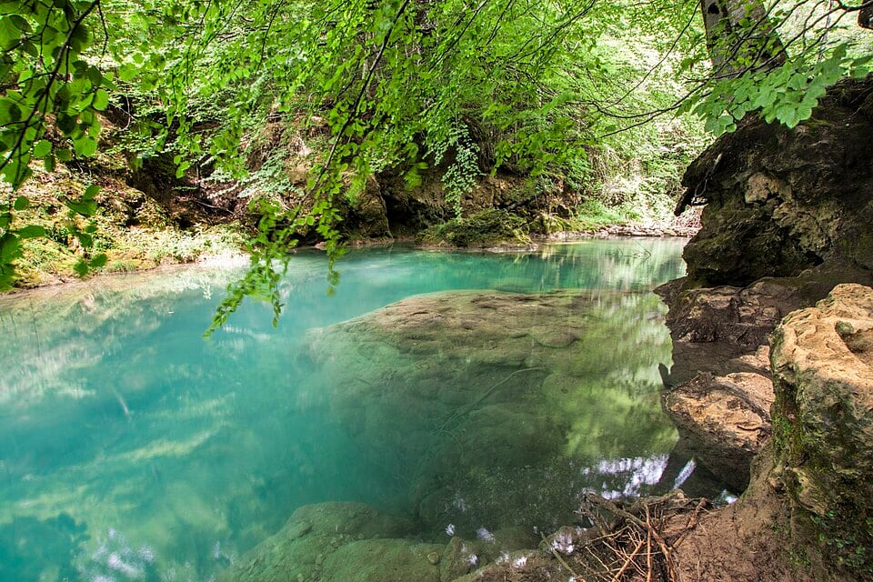 En el Nacedero de Urederra, con aguas cristalinas, es definido por el portal web como