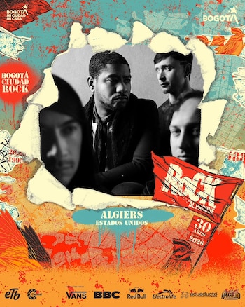 Algiers, agrupación estadounidense que mezcla post-punk, gospel y soul, se presenta por primera vez en el festival dentro de una franja dedicada a sonidos experimentales - crédito @rockalparque/Instagram
