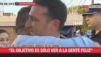 La emoción de un periodista