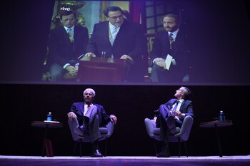 Felipe González y Eduardo Madina