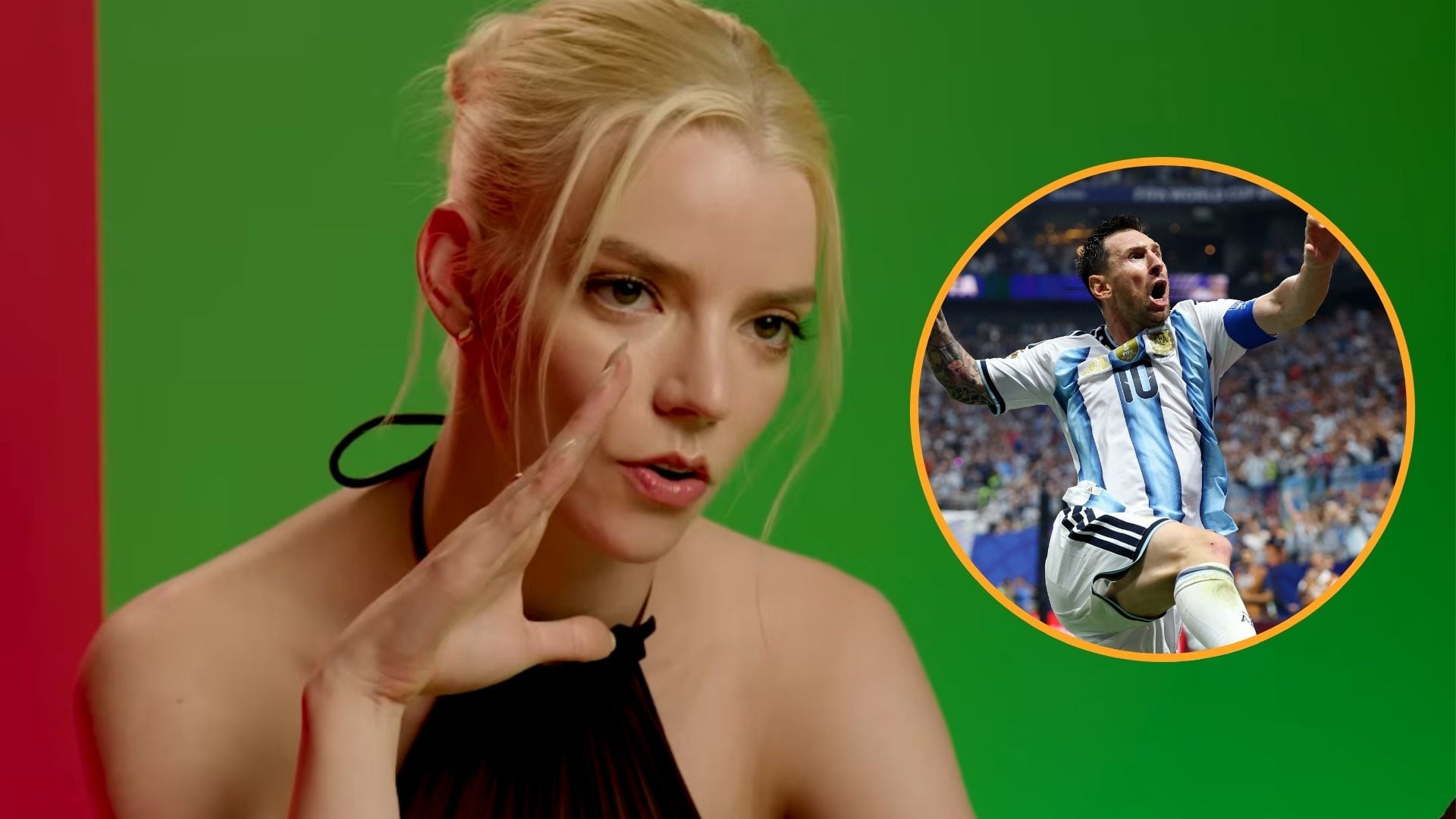 Anya Taylor-Joy reveló cómo se enteró del triunfo de Argentina contra Cabo Verde durante la boda de Taylor Swift