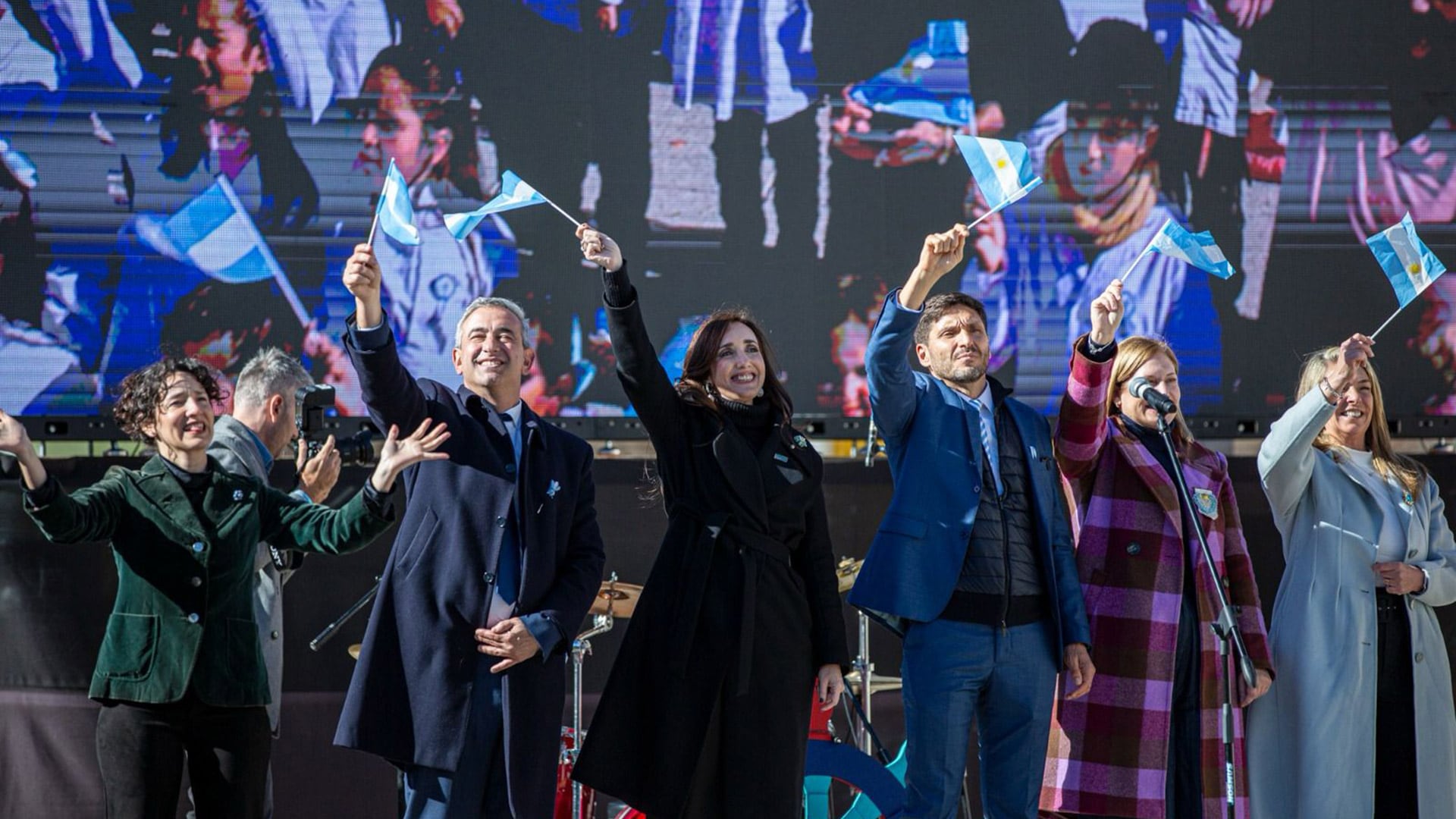Victoria Villarruel en la ceremonial del año pasado a la que no fue Javier Milei