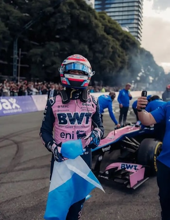 El mensaje de Colapinto tras su exhibición en Buenos Aires