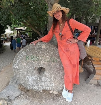 Brooke Shields de vacaciones en Croacia
