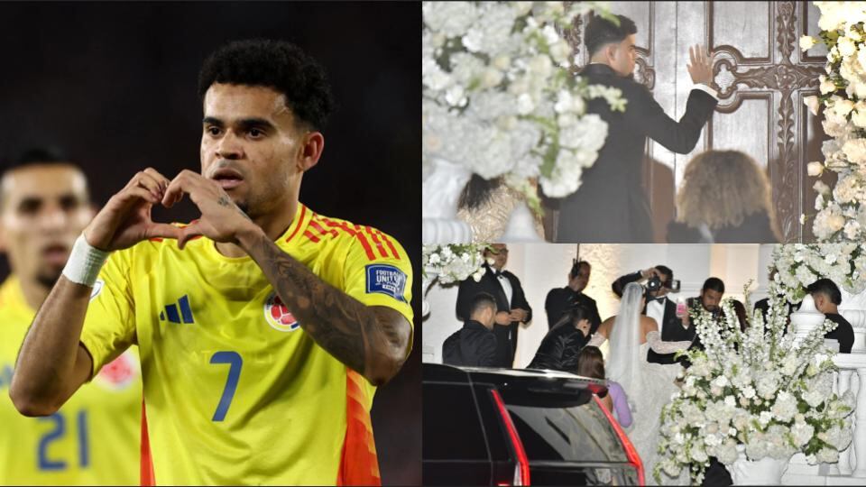 Luis Díaz hizo su arribo a la iglesia de la Inmaculada Concepción de Barranquilla para su matrimonio con Geraldine Ponce - crédito Agustin Marcarian/REUTERS y @ElHeraldo/X