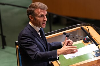 El presidente francés Emmanuel Macron