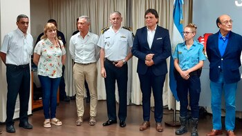 La agente fue reconocida en una ceremonia en la Jefatura de Policía (@minsegcba)