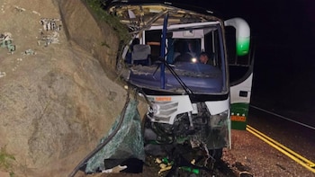 El bus trasladaba a 21