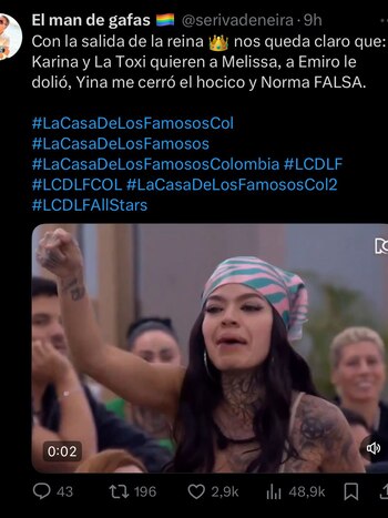 Los seguidores de Melissa se