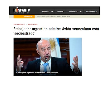El canal iraní HispanTV señaló