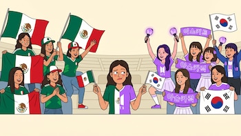 ¿A quién apoyar? El divertido “conflicto” de las fans mexicanas de BTS tras el partido del Mundial 2026 entre México y Corea