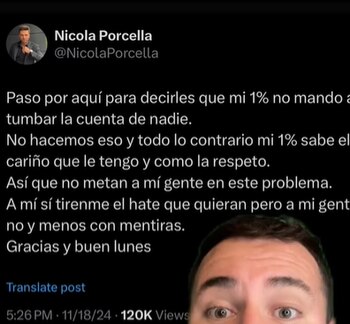 Nicola Porcella enfurece contra fans